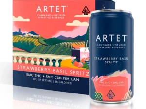 Strawberry Basil Spritz [4pk] (20mg CBD/20mg THC)