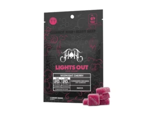 Midnight Cherry Lights Out Sleep Gummies | 100mg THC - 100mg CBN