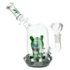 Glass Bong - Green Alien Bubbler (17cm)