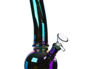 HILLSIDE GLASS 8" IRIDESCENT BUBBLE BONG