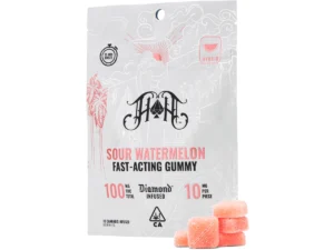 Sour Watermelon | Hybrid - Fast-Acting Gummies - 100mg THC