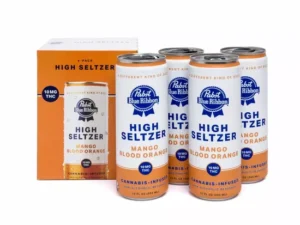 Pabst Blue Ribbon Mango Blood Orange High Seltzer